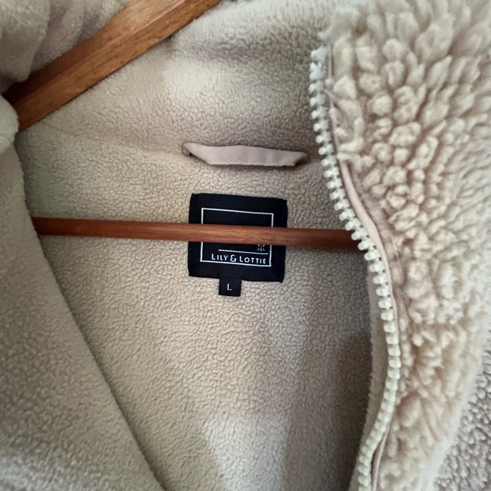 Cozy Tan Teddy Jacket - image 4